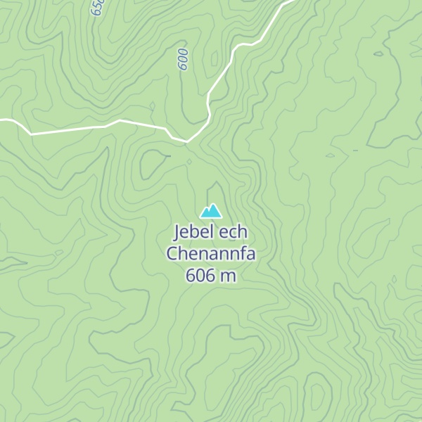 Map of Jebel ech Chenannfa