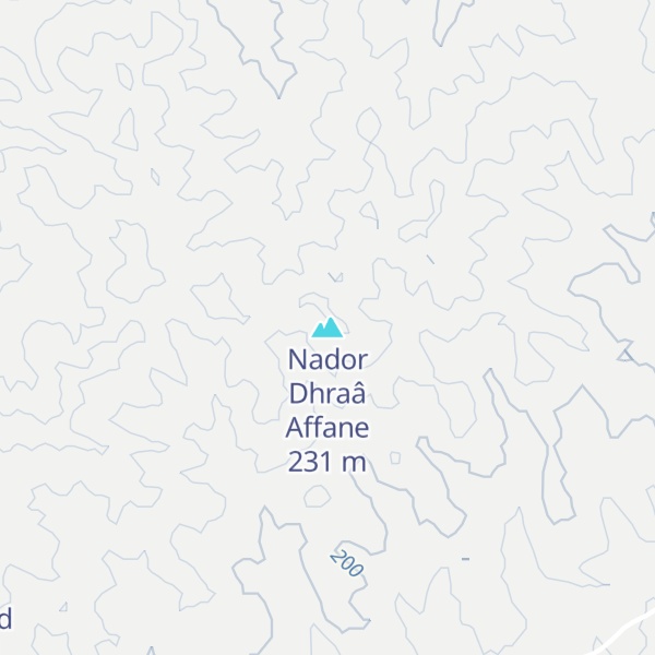Map of Nador Dhraâ Affane