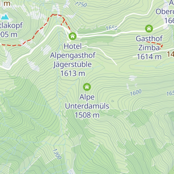 Map of Alpe Unterdamüls