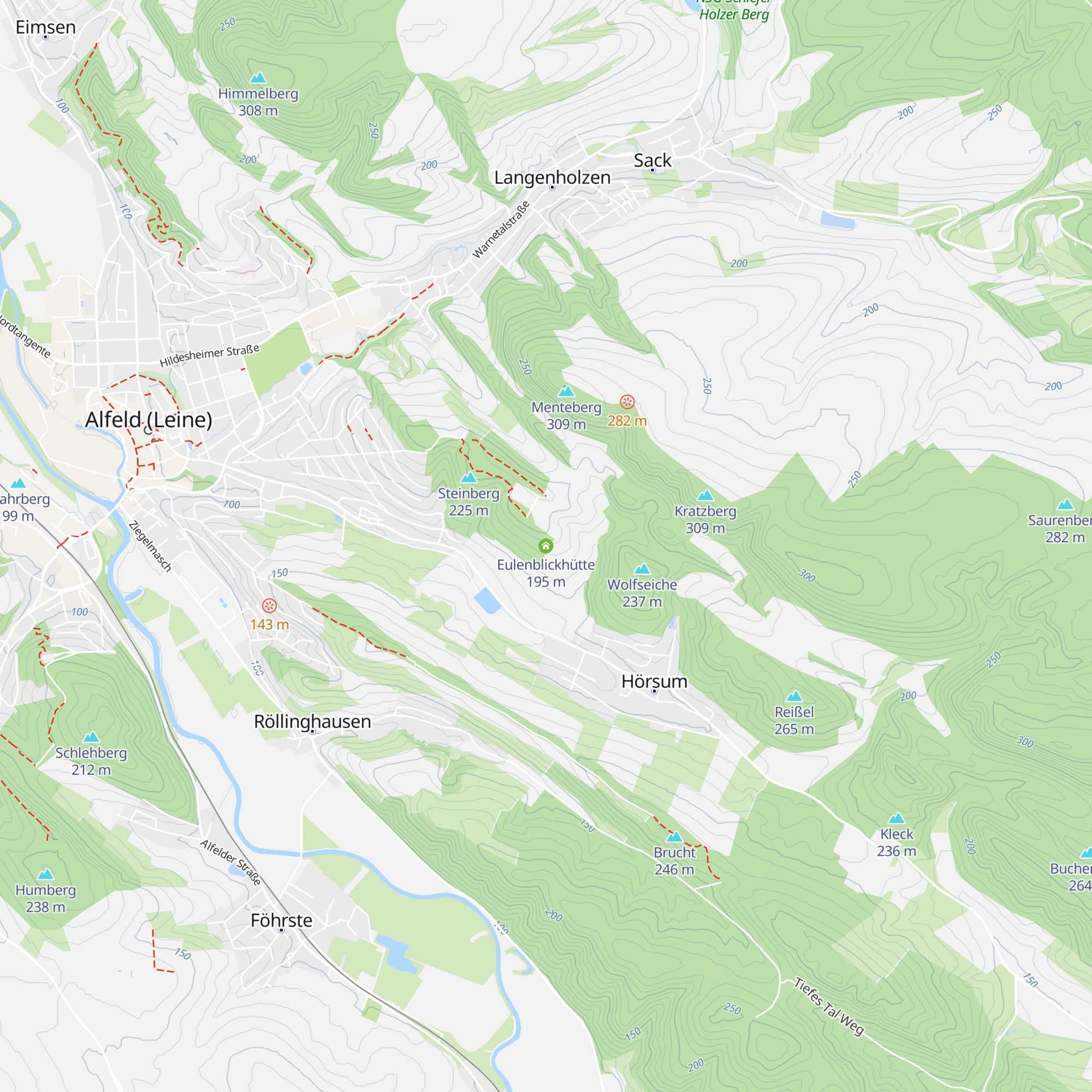 Eulenblickhütte map