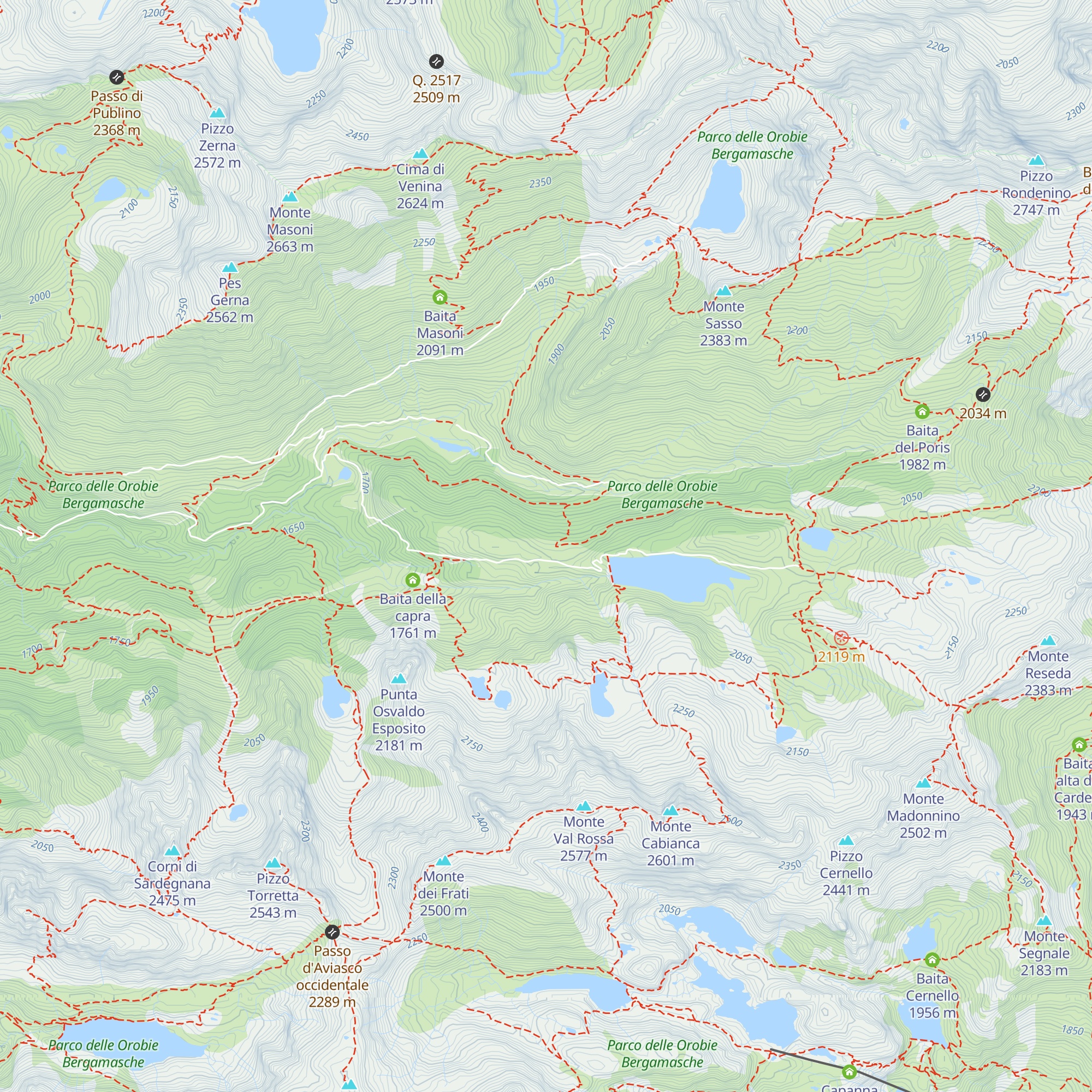 Baita Costa della Mersa map