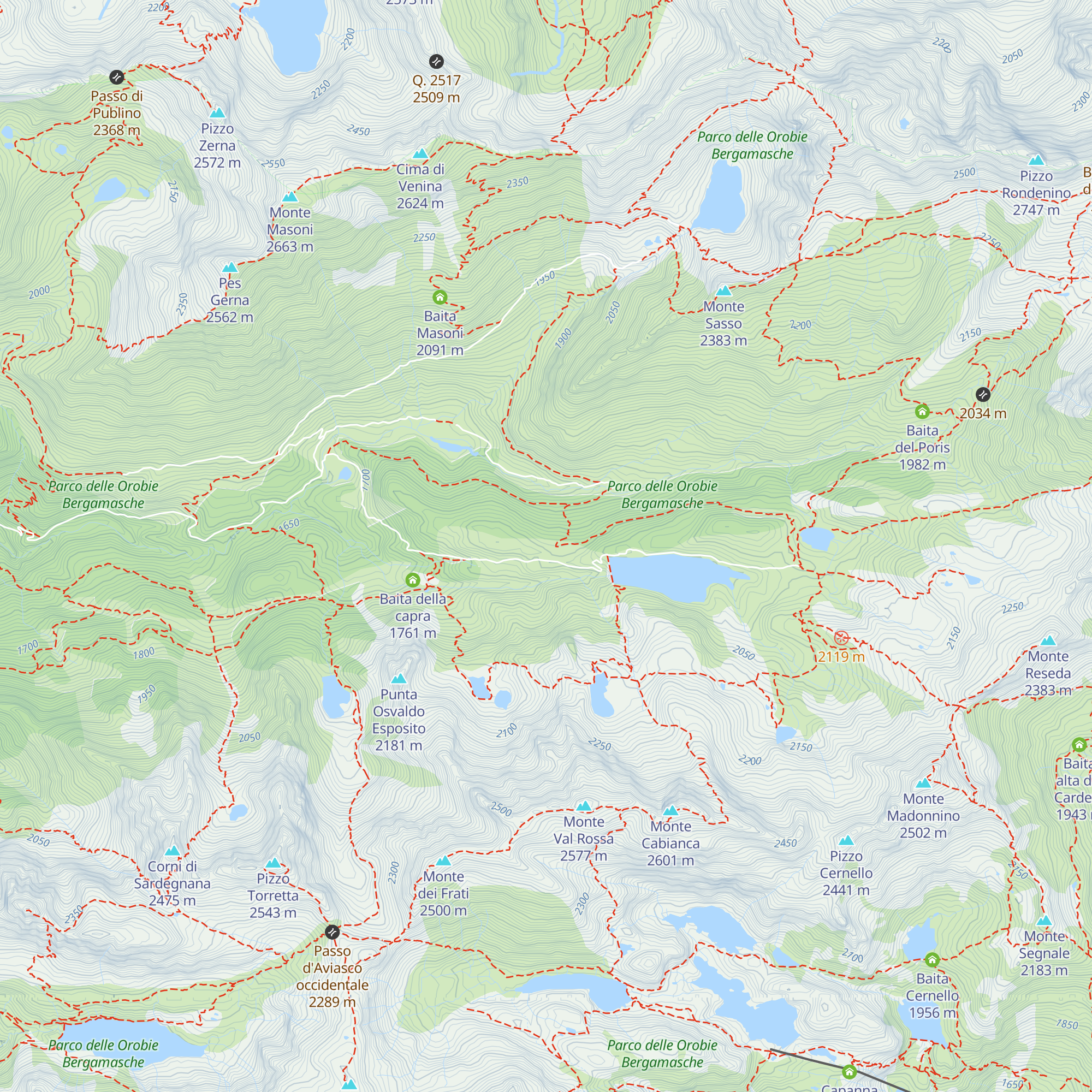 Baita Costa della Mersa map