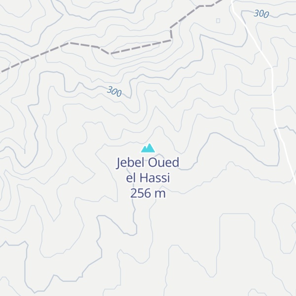 Map of Jebel Oued el Hassi