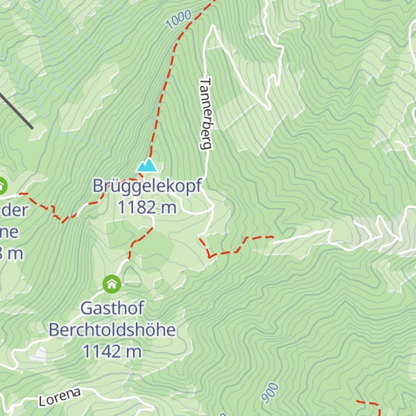 Map of Alpe Unterbrüggele