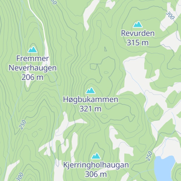 Map of Høgbukammen