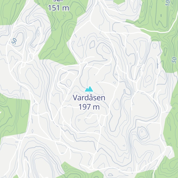 Map of Vardåsen