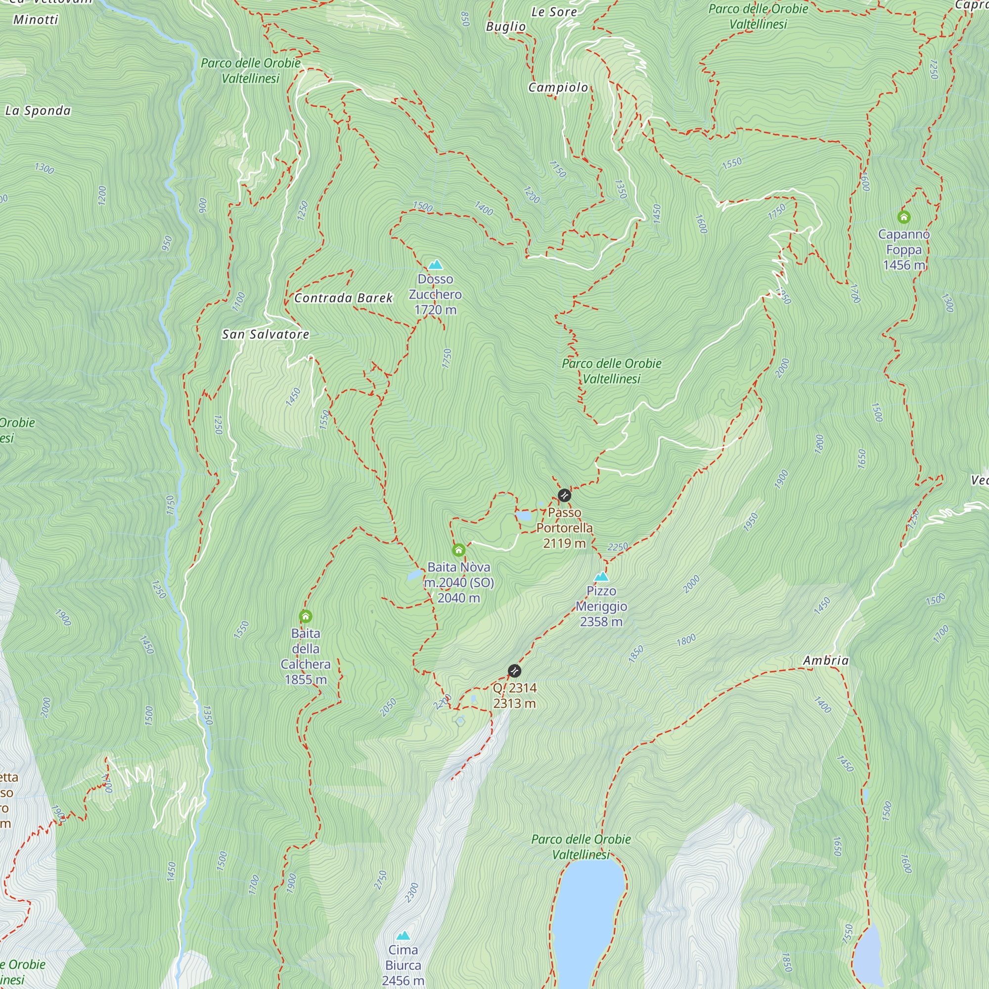 Rifugio Facetti (ex Baita di Sciuch) m.2000 (SO) map