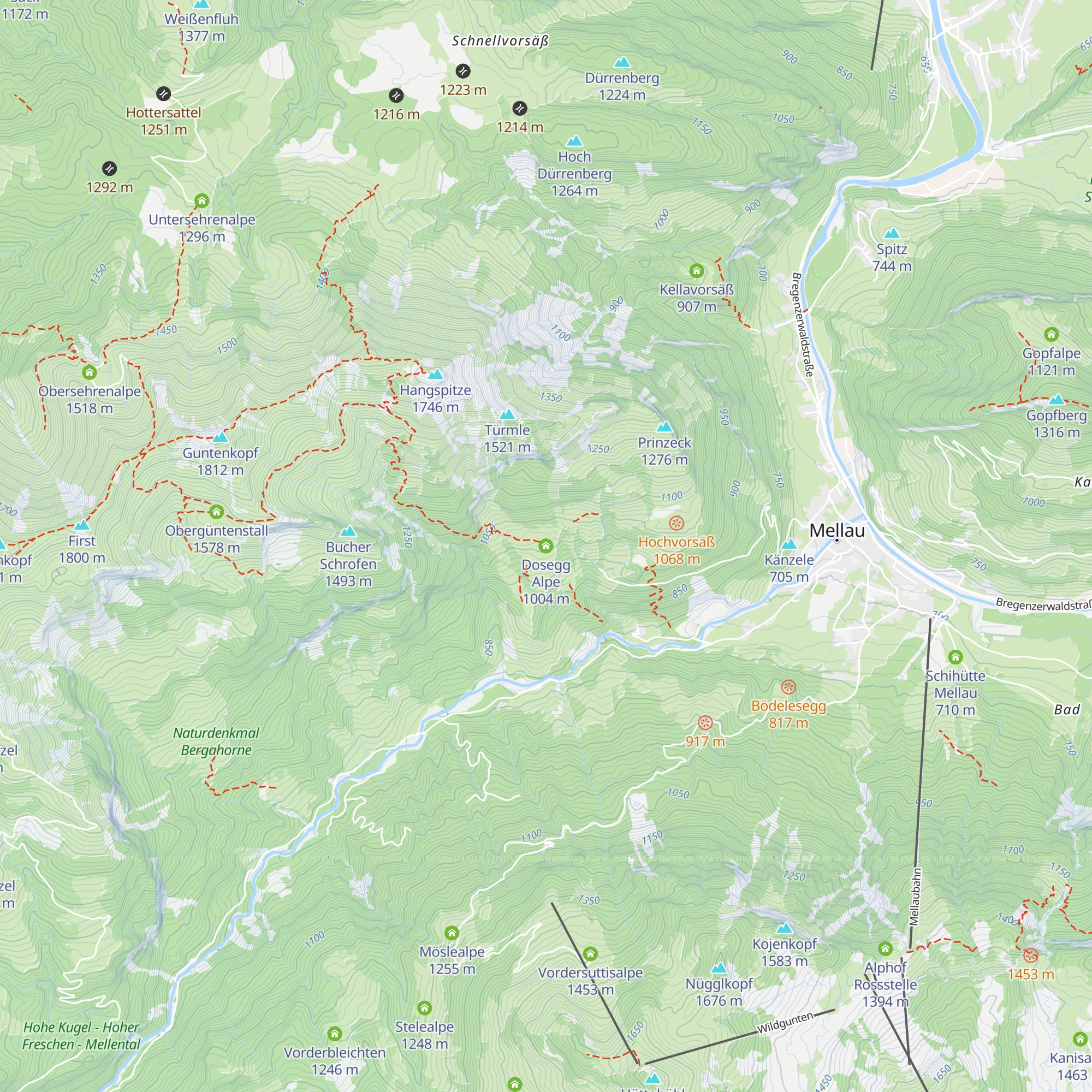Dosegg Alpe map
