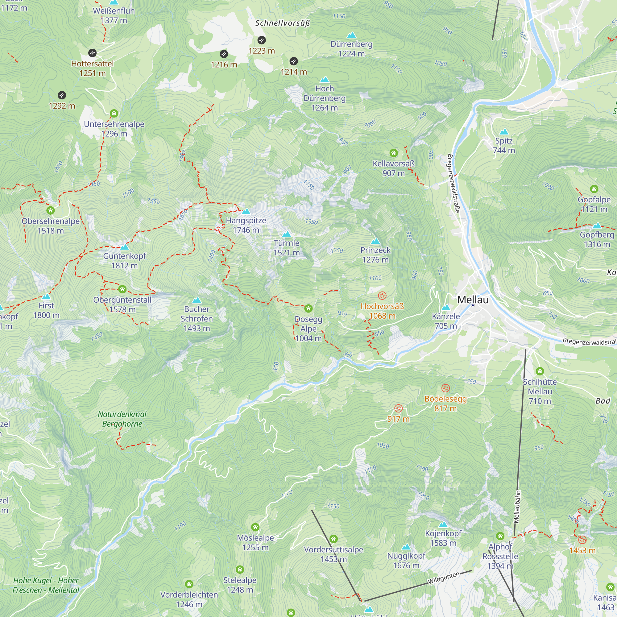 Dosegg Alpe map