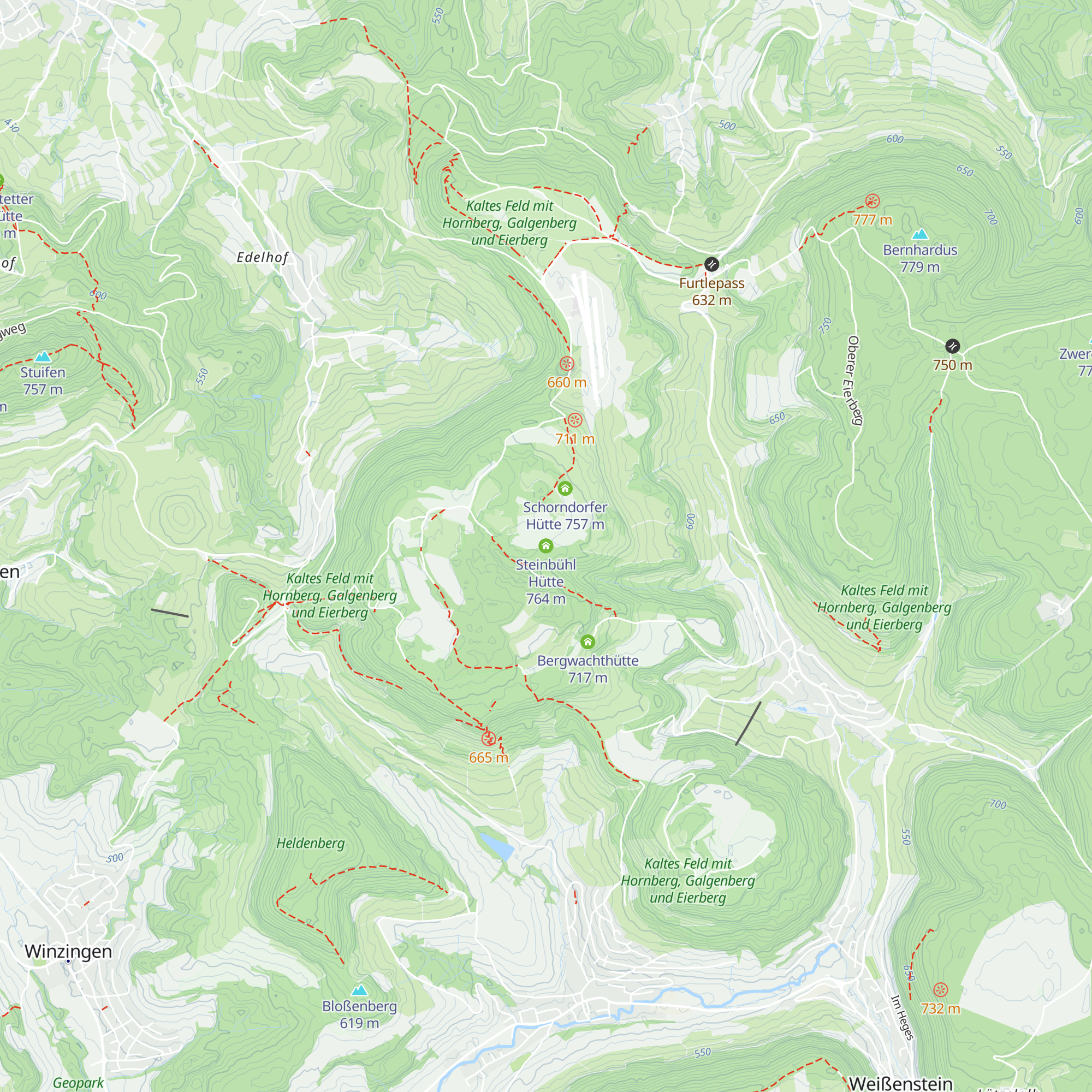 Steinbühl Hütte map