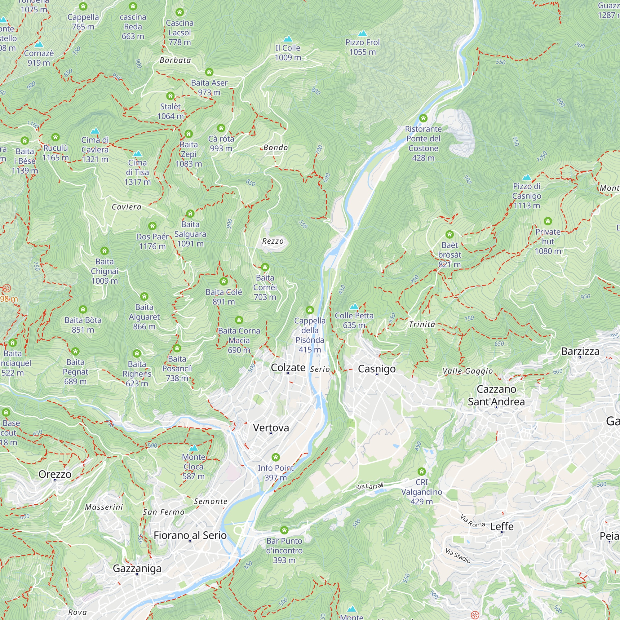 Cappella della Pisónda map