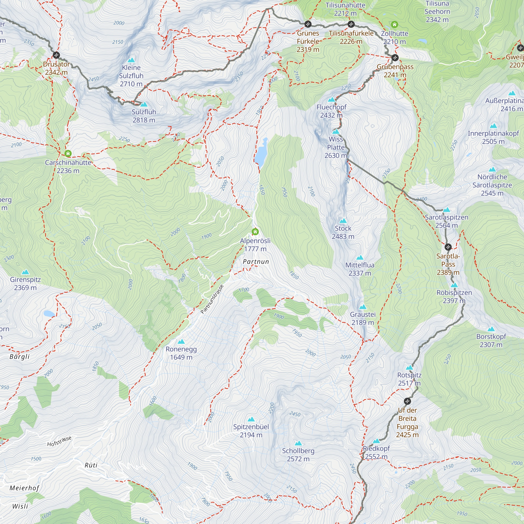 Sulzfluh map