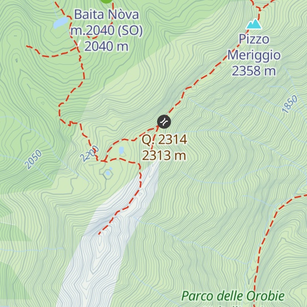 Map of Pizzo Campaggino