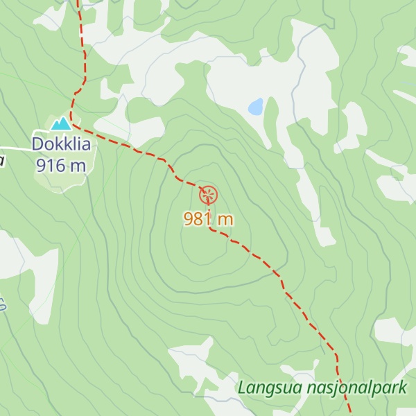 Map of Obleikhaugen