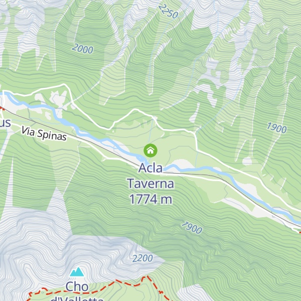 Map of Acla Taverna