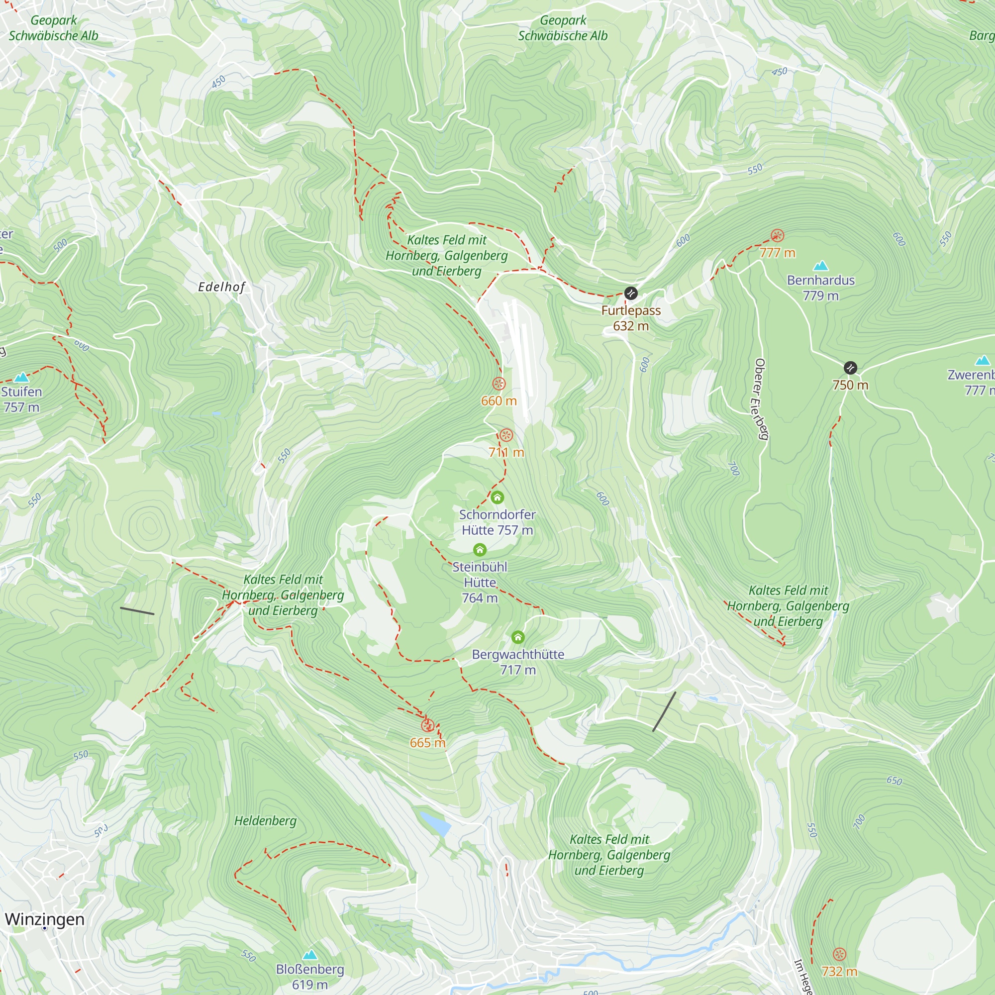 Schorndorfer Hütte map