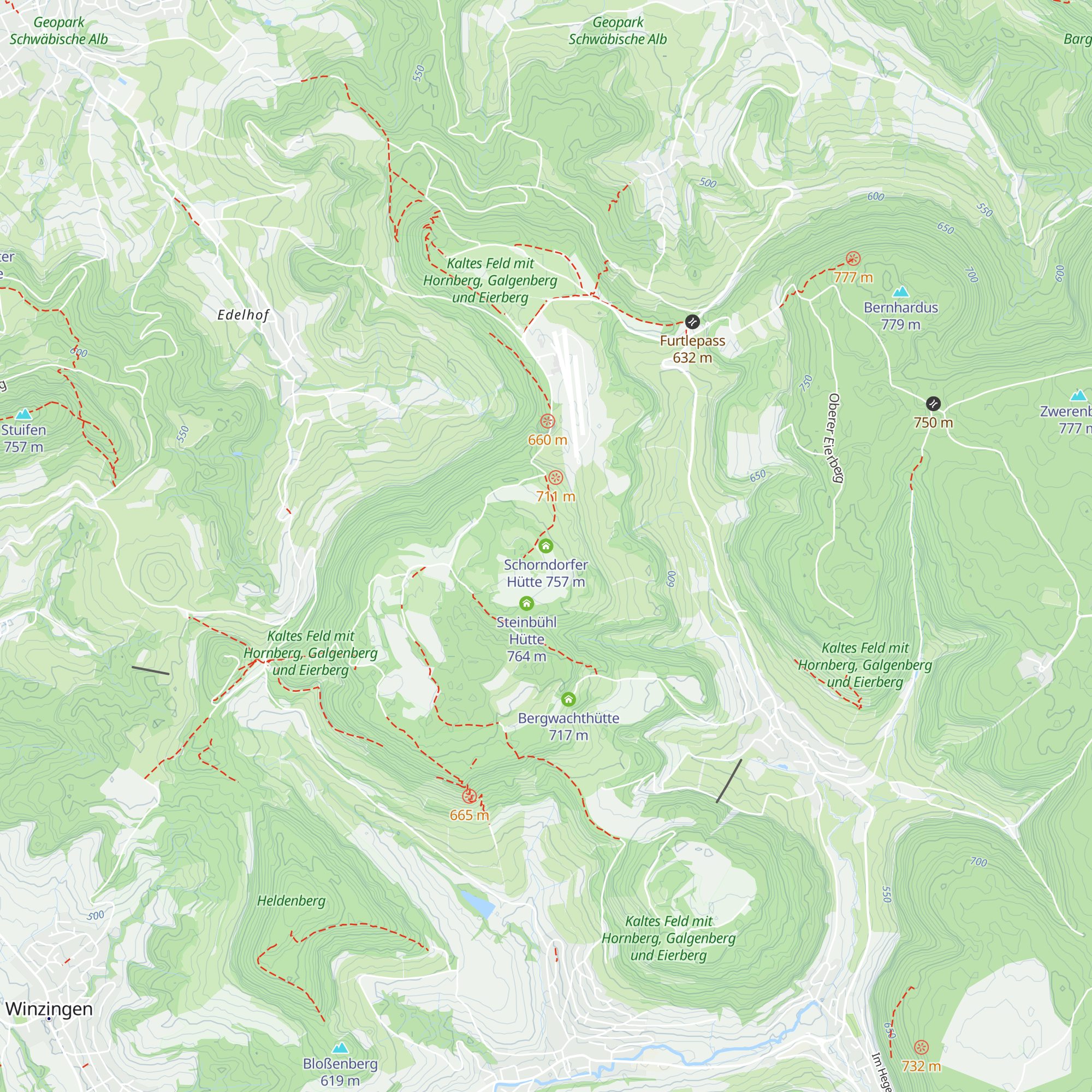 Schorndorfer Hütte map