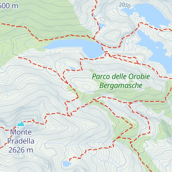Map of Sasso d'Aviasco Occidentale