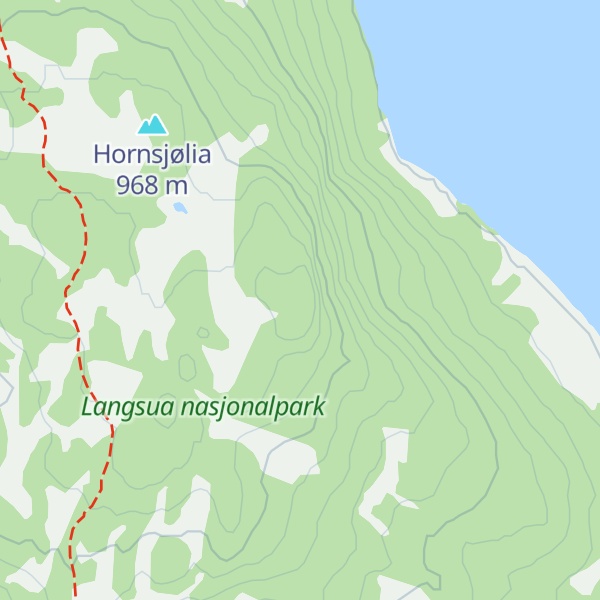Map of Hornsjøkampen
