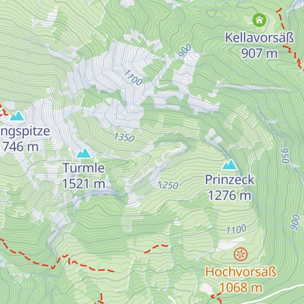 Map of Nesselfluhhütte