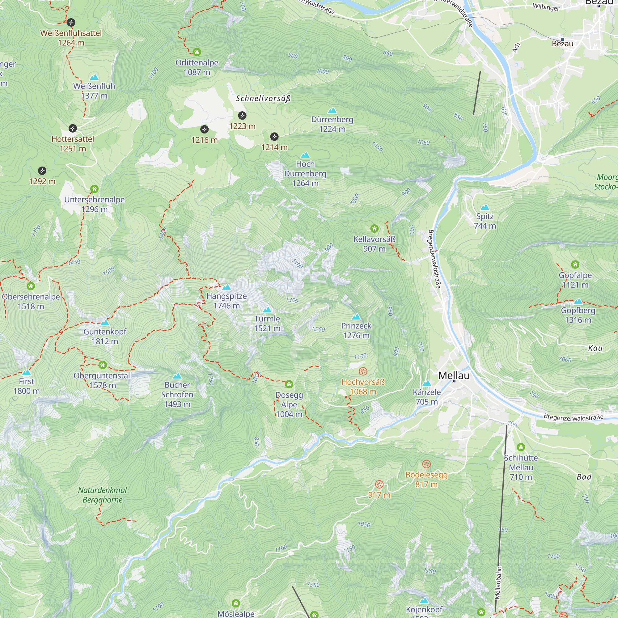 Nesselfluhhütte map