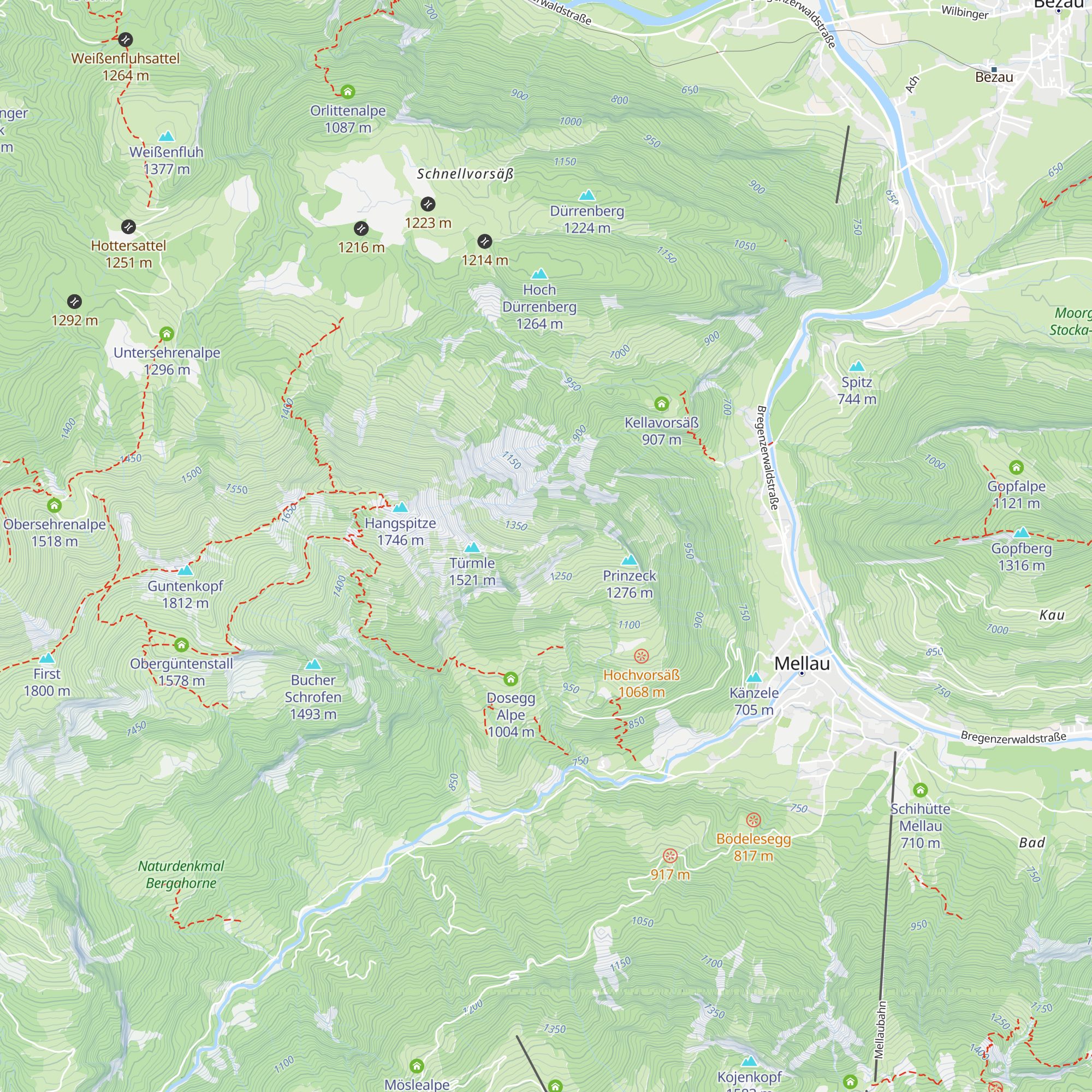 Nesselfluhhütte map