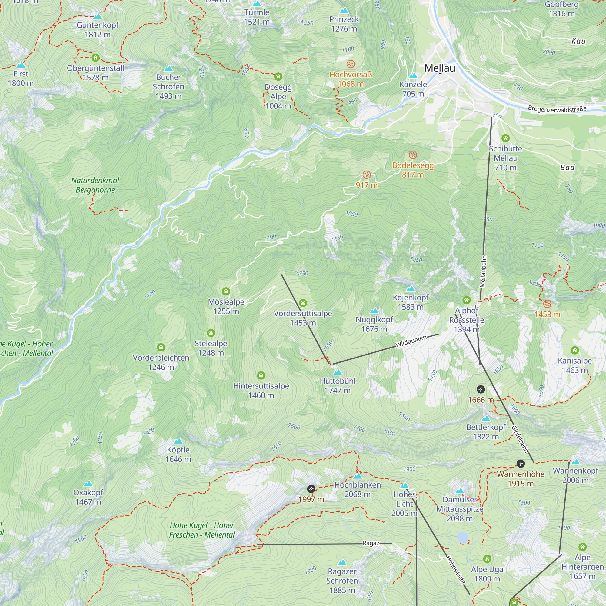 Vordersuttisalpe map