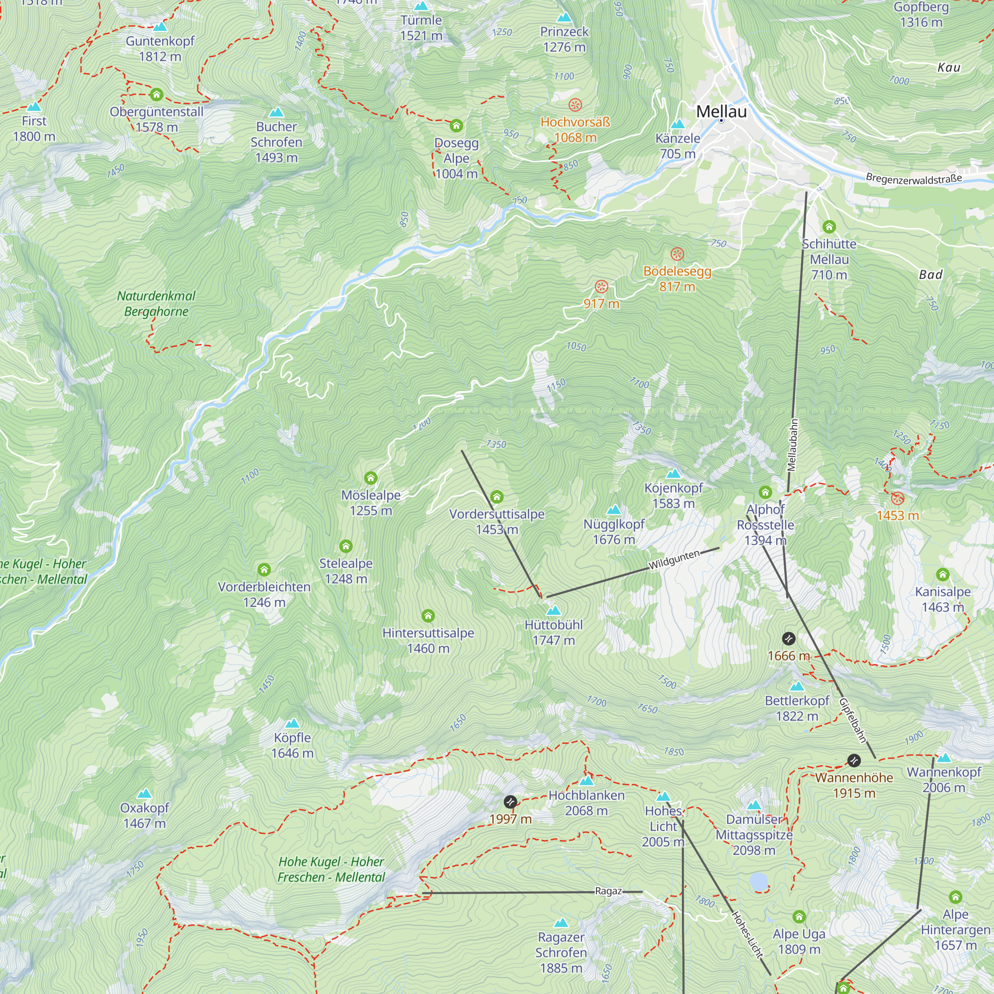 Vordersuttisalpe map