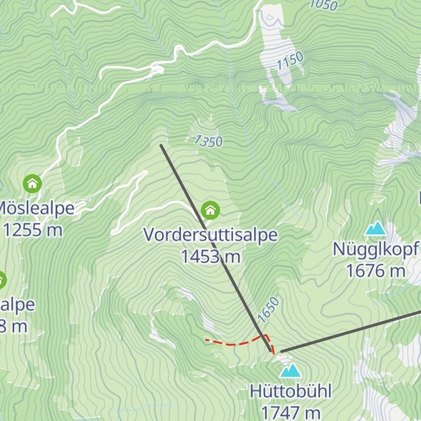 Map of Vordersuttisalpe