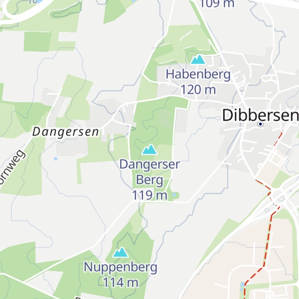 Map of Dangerser Berg
