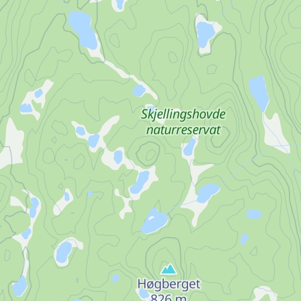 Map of Tverrvasspiggen