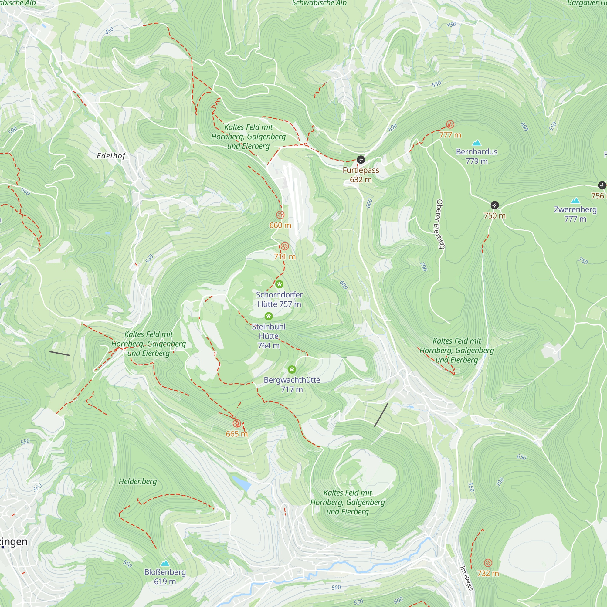 Degenfelder Skihütte map