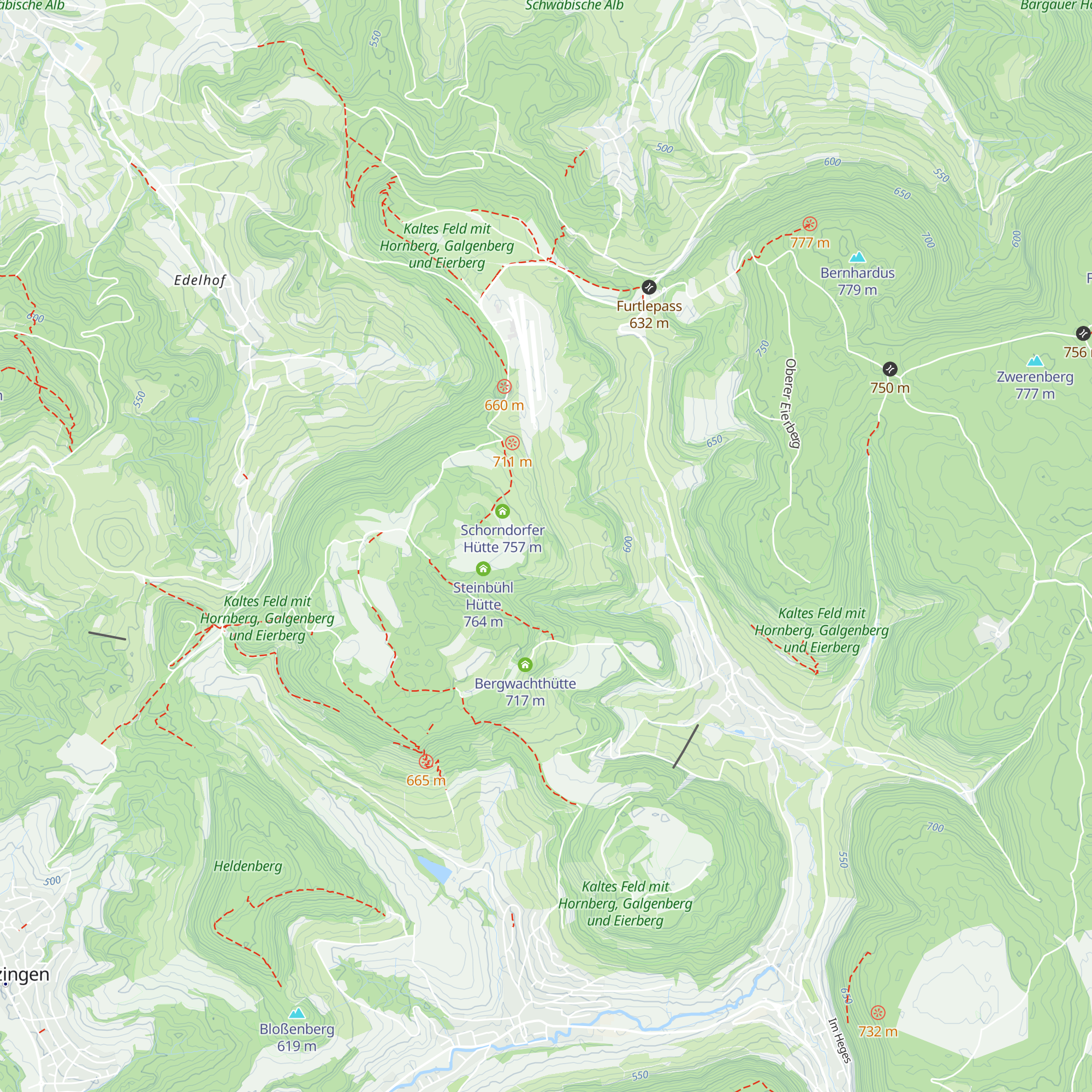 Degenfelder Skihütte map