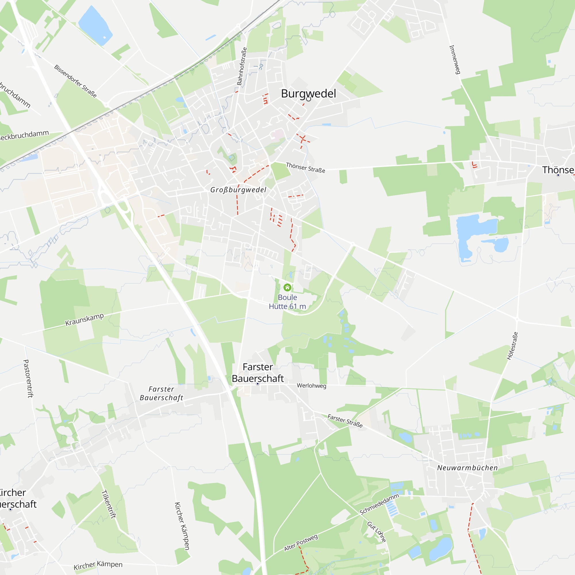 Boule Hütte map
