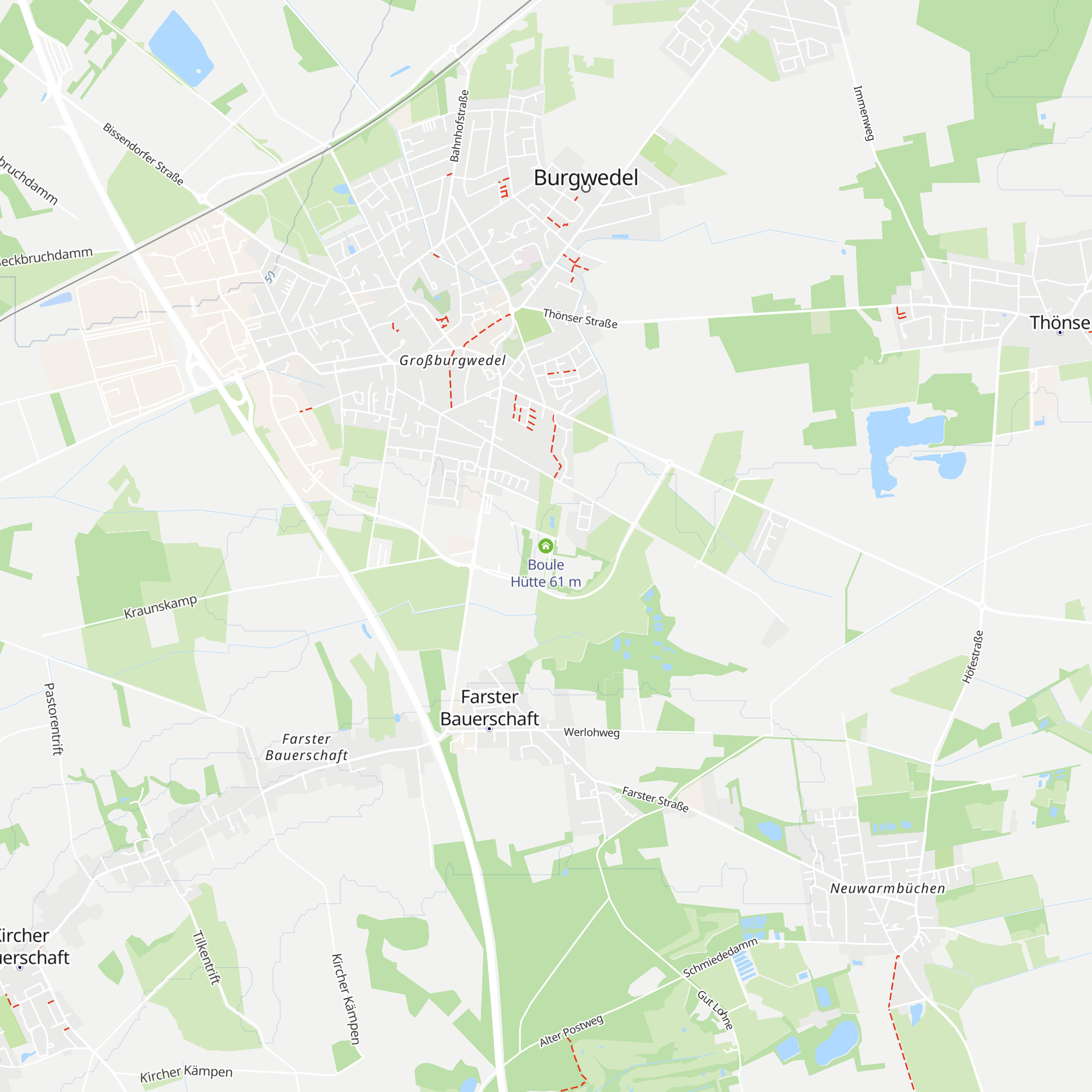 Boule Hütte map
