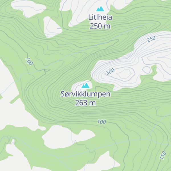 Map of Sørvikklumpen