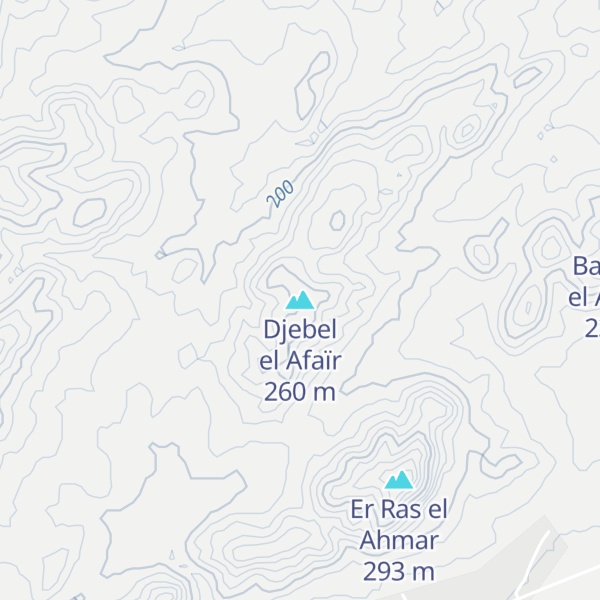 Map of Djebel el Afaïr