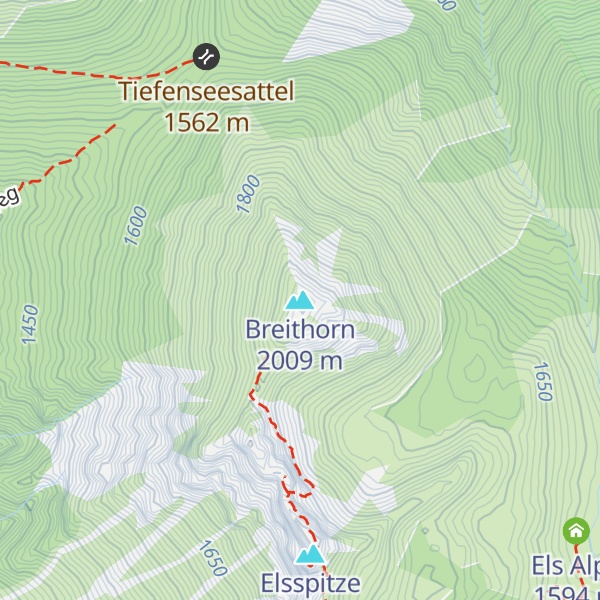 Map of Breithorn
