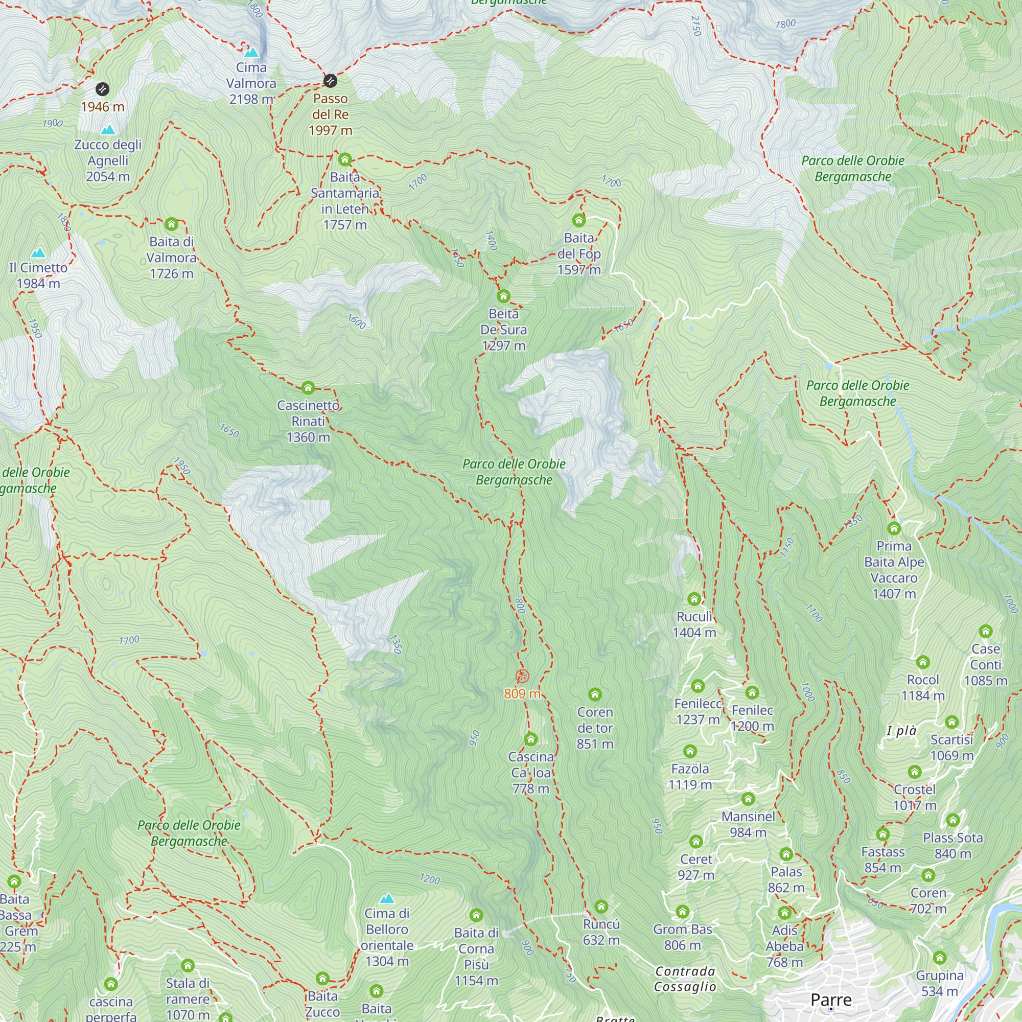 Malga di Piazza Manzone map