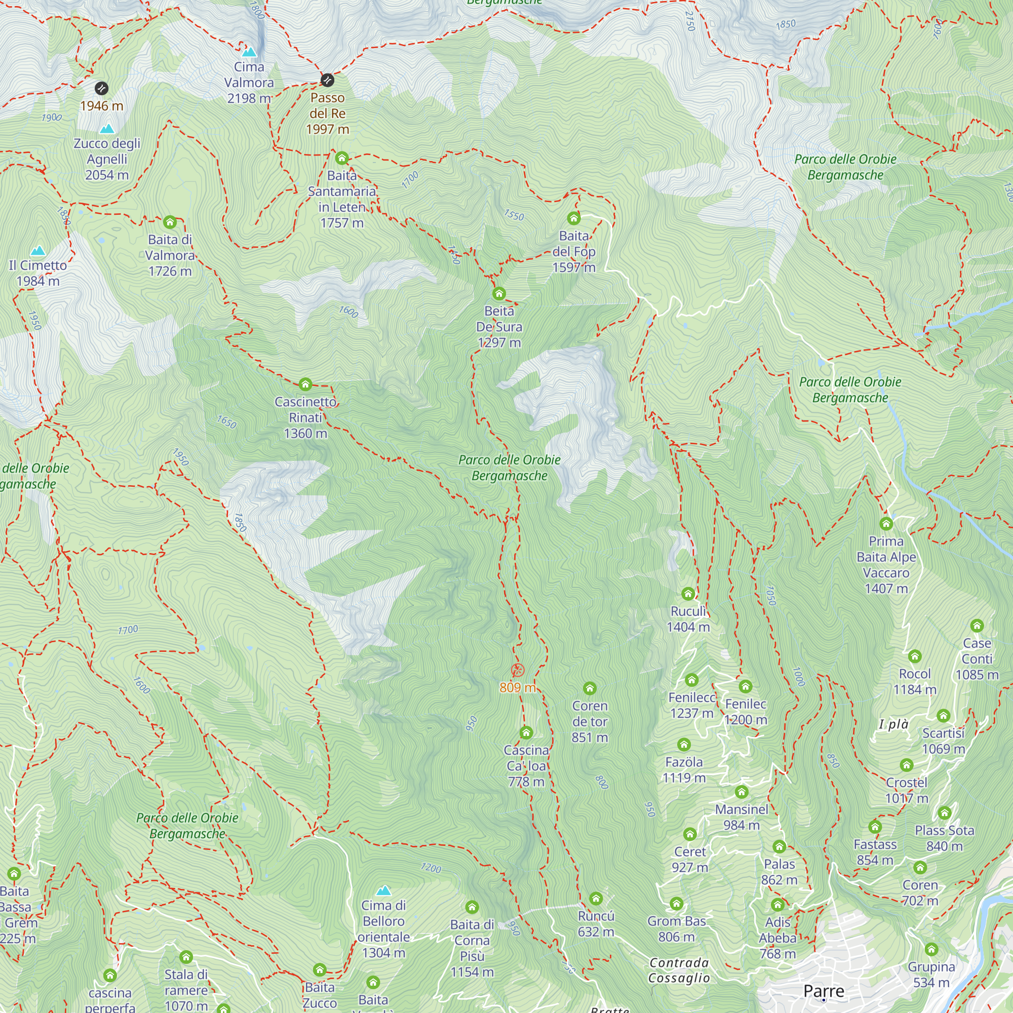 Malga di Piazza Manzone map