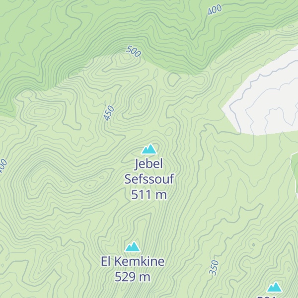 Map of Jebel Sefssouf