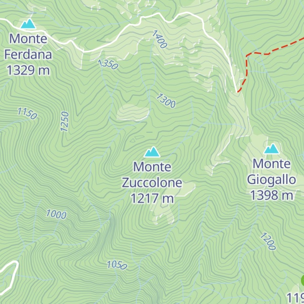 Map of Monte Zuccolone