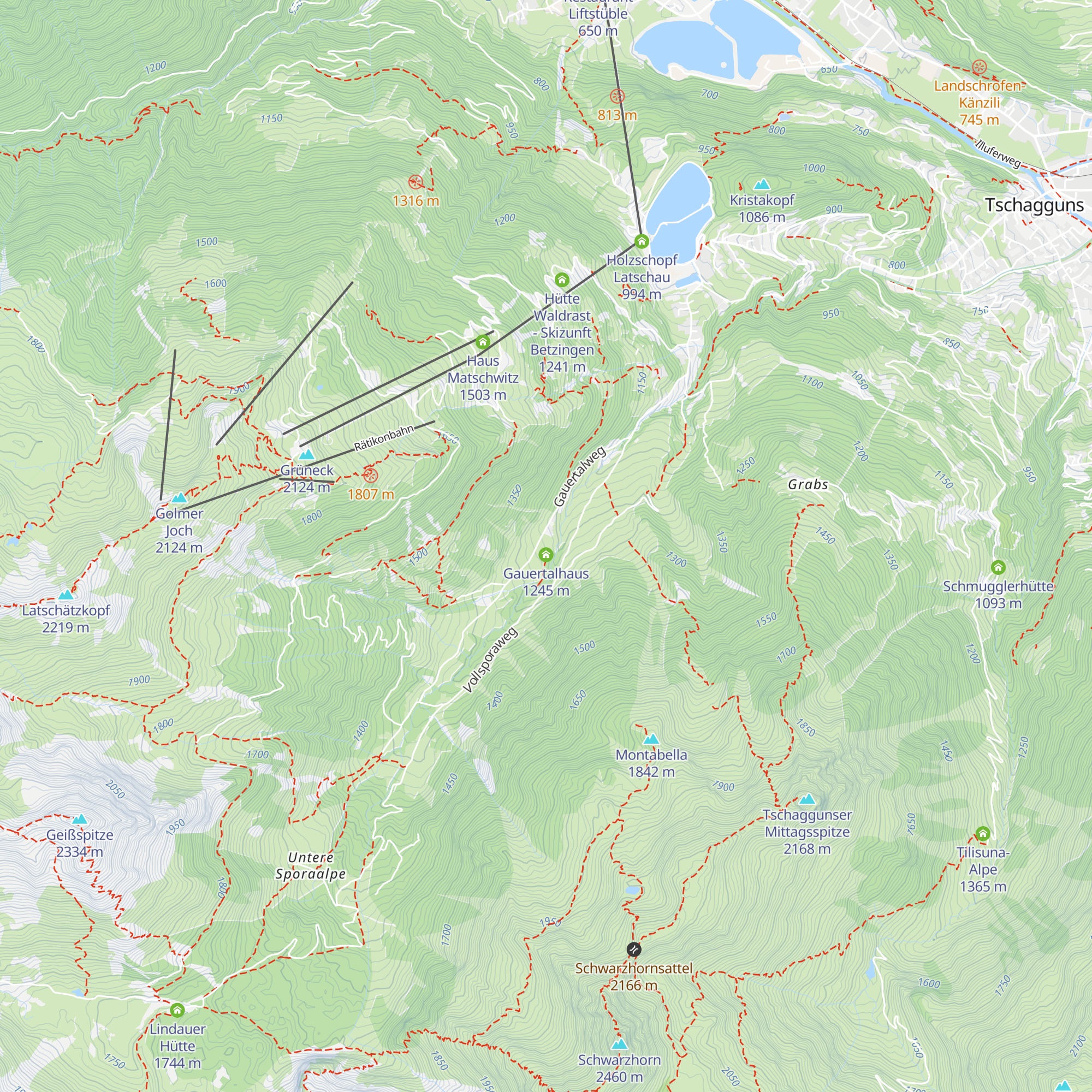 Gauenhütte map