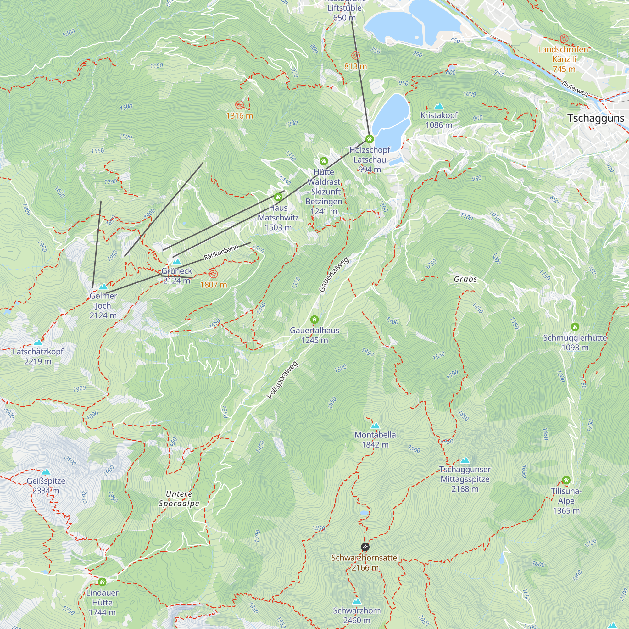 Gauenhütte map