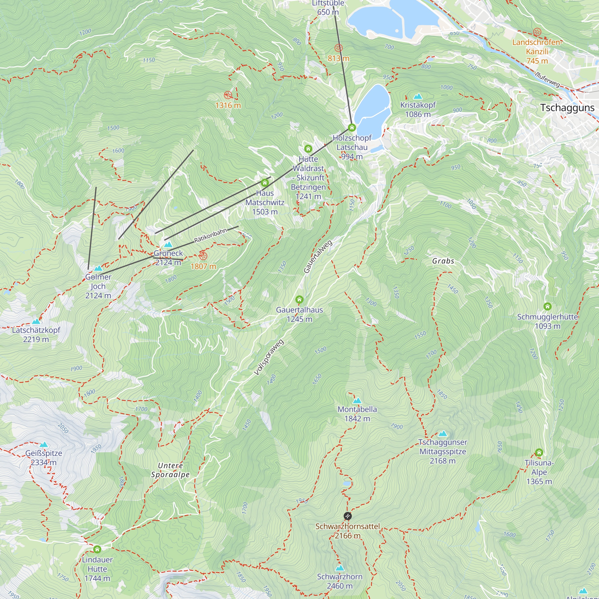 Gauertalhaus map