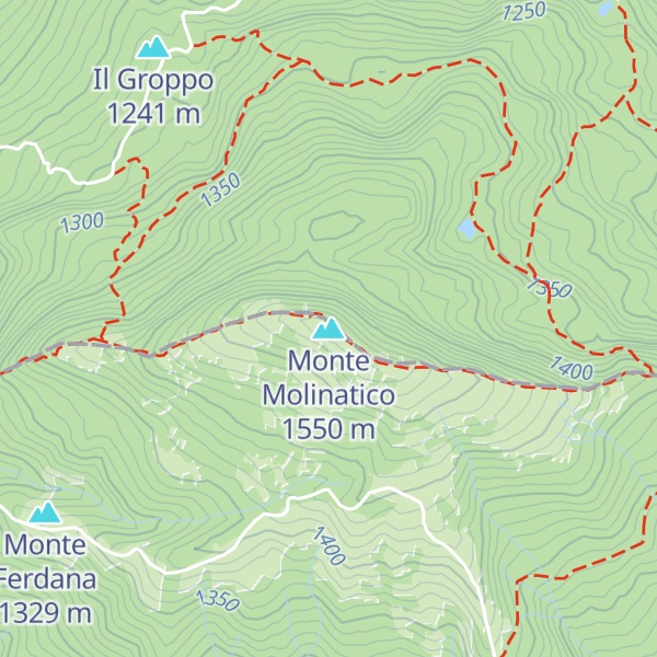 Map of Monte Molinatico