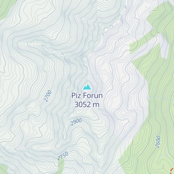 Map of Piz Forun