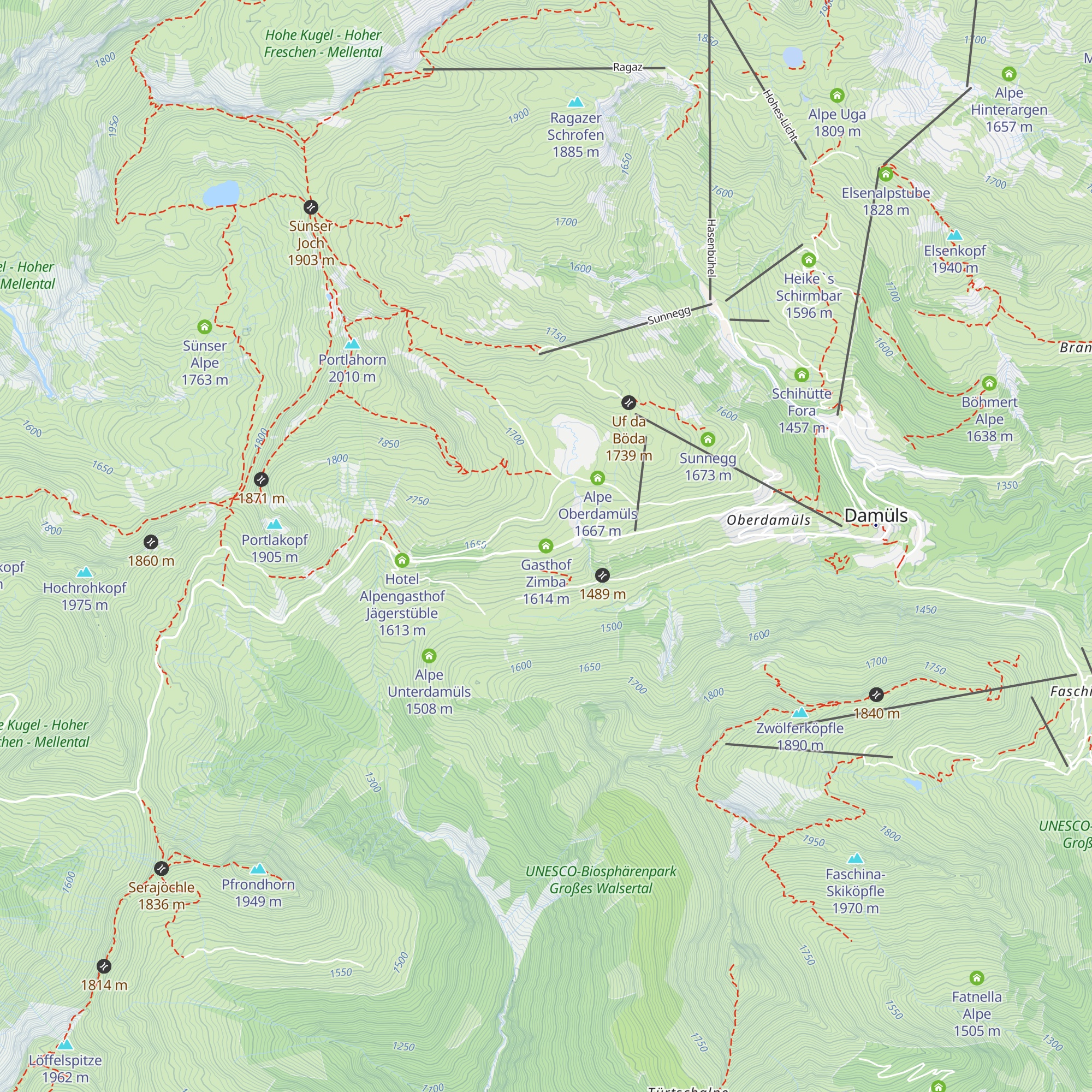 Gasthof Zimba map