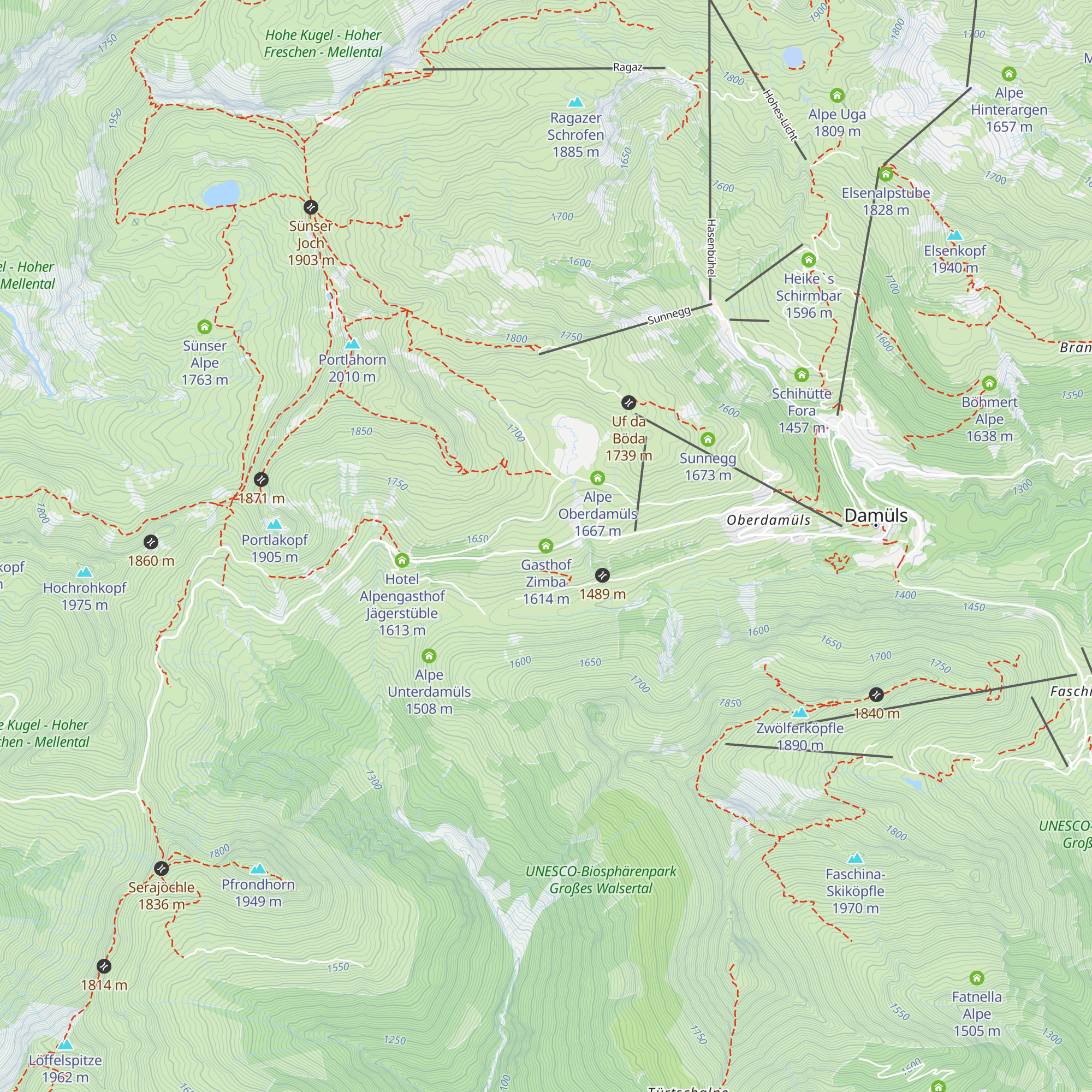 Gasthof Zimba map