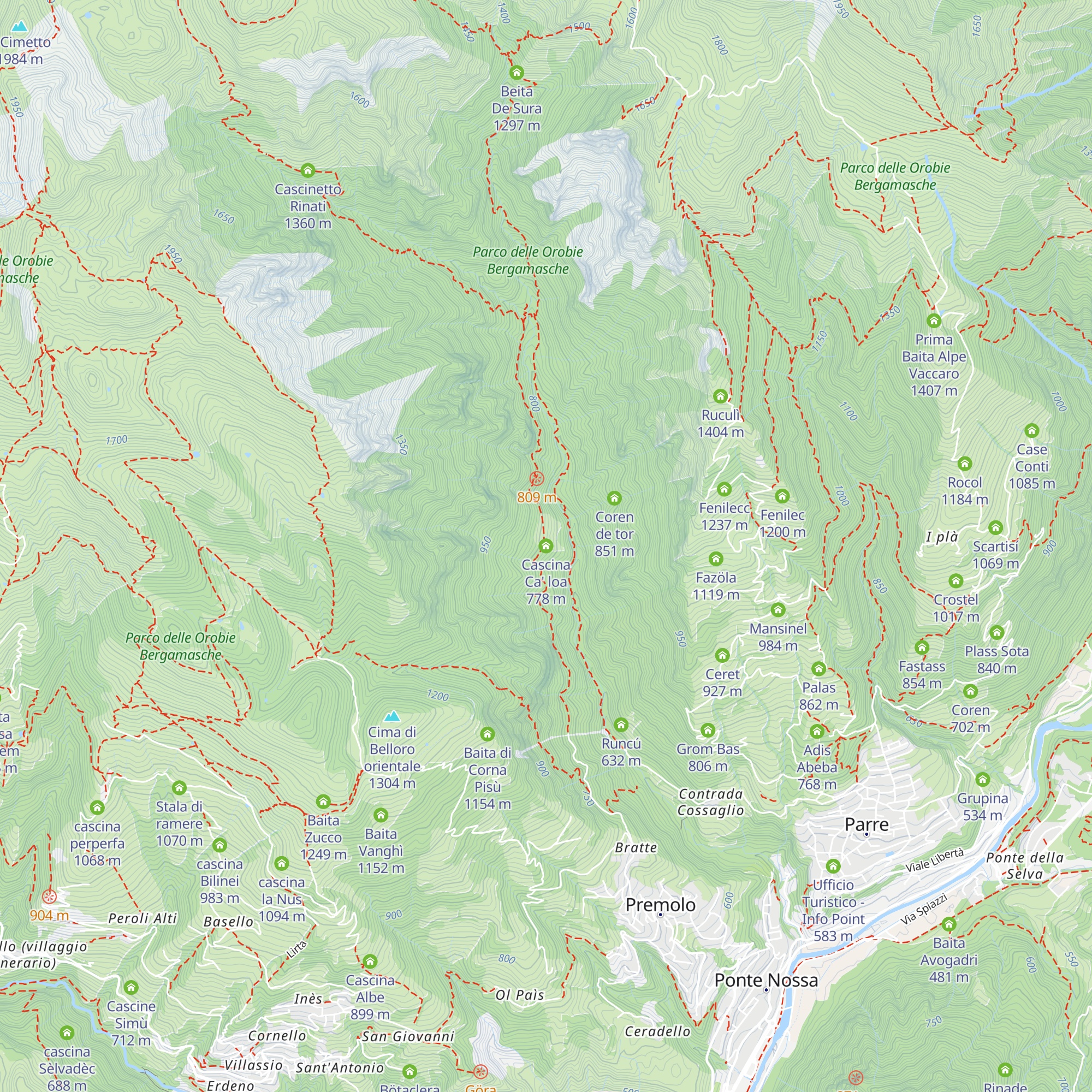 Cascina Ca' loa map